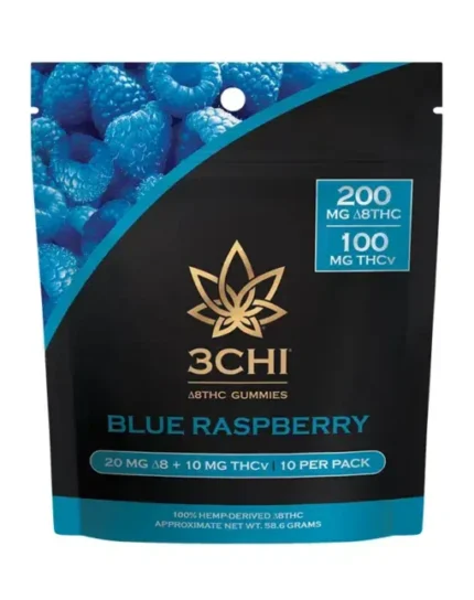 Blue Raspberry THC & THCv Gummies